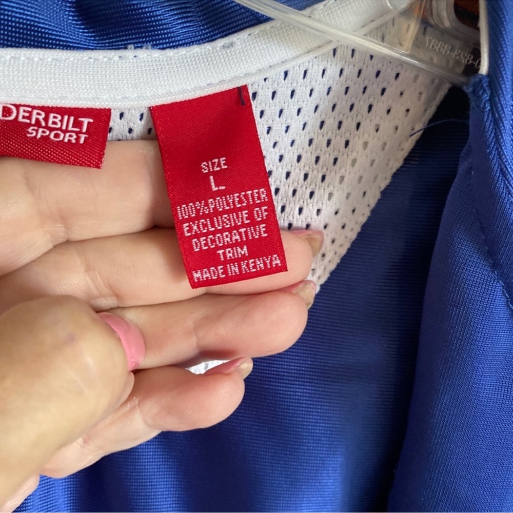 Gloria Vanderbilt Royal Blue and Orange Zipped Front Sport Jacket size Large - Picture 7 of 7